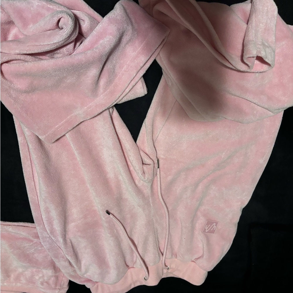 Women's Pink Velour Tracksuit